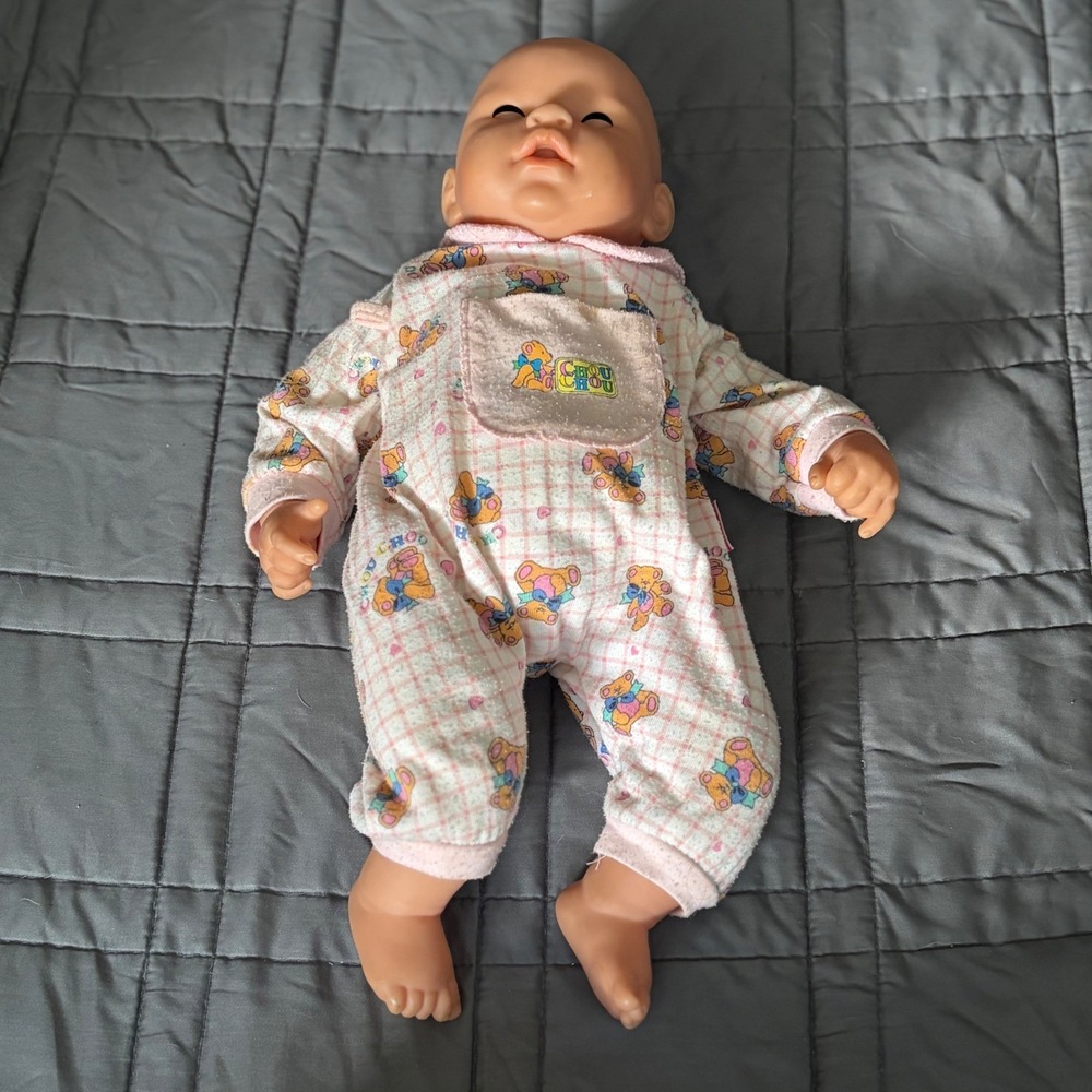 Vintage Zapf Creation Little Chou Chou Baby Doll 17"42cm Original Outfit Germany